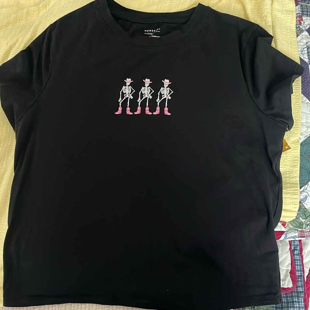 Homegirl Society Cowboy Skeleton tee